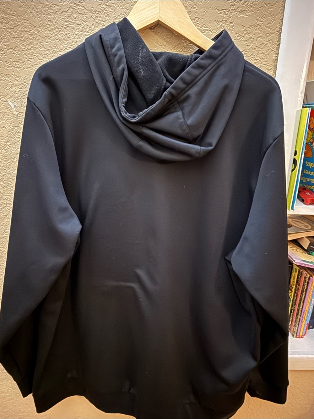 Nike Black Crewneck Sweatshirt with White Swoosh Graphic - Picture 2 of 5